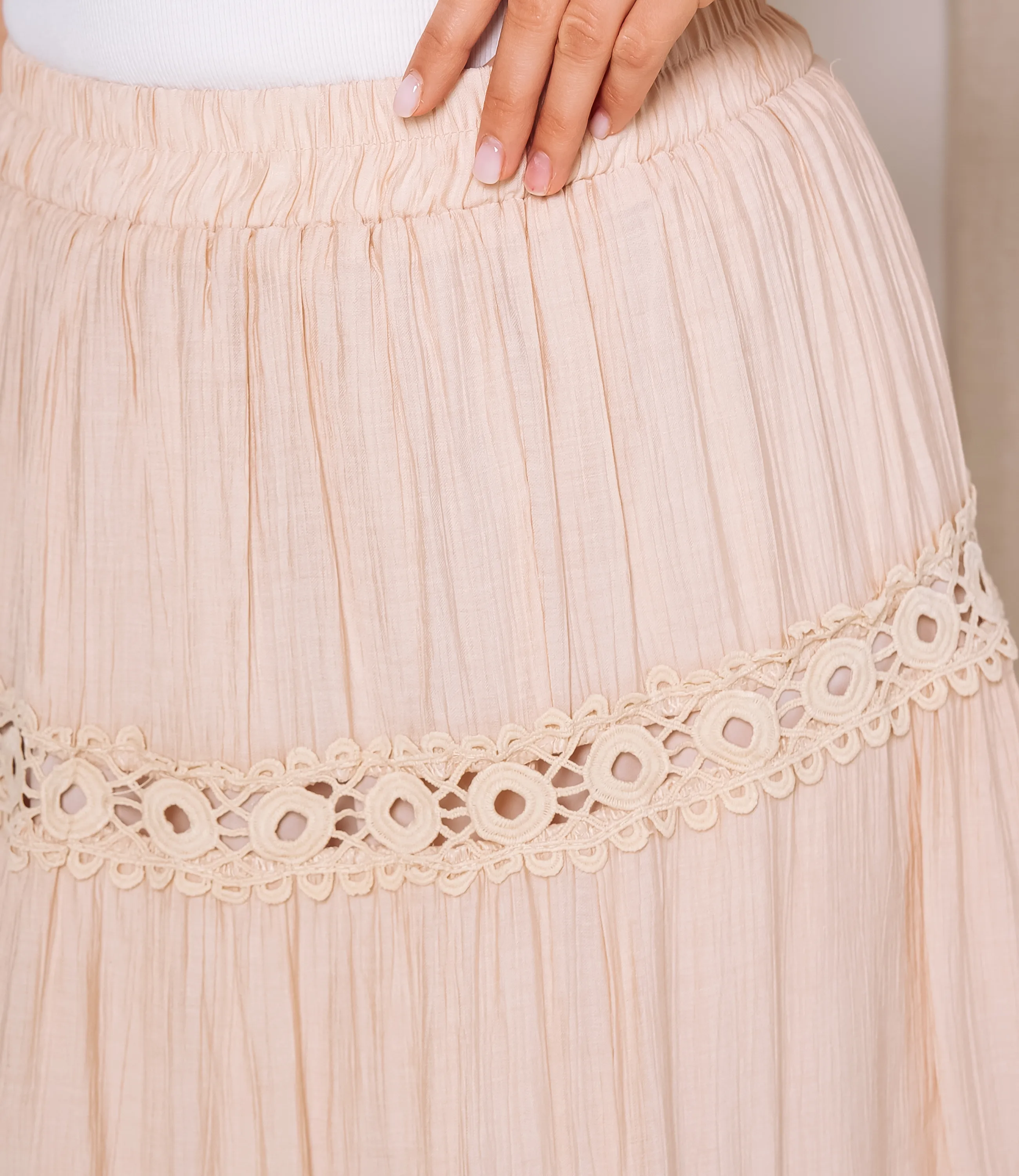 Юбка #КТ815 (9), бежевый - фото 5