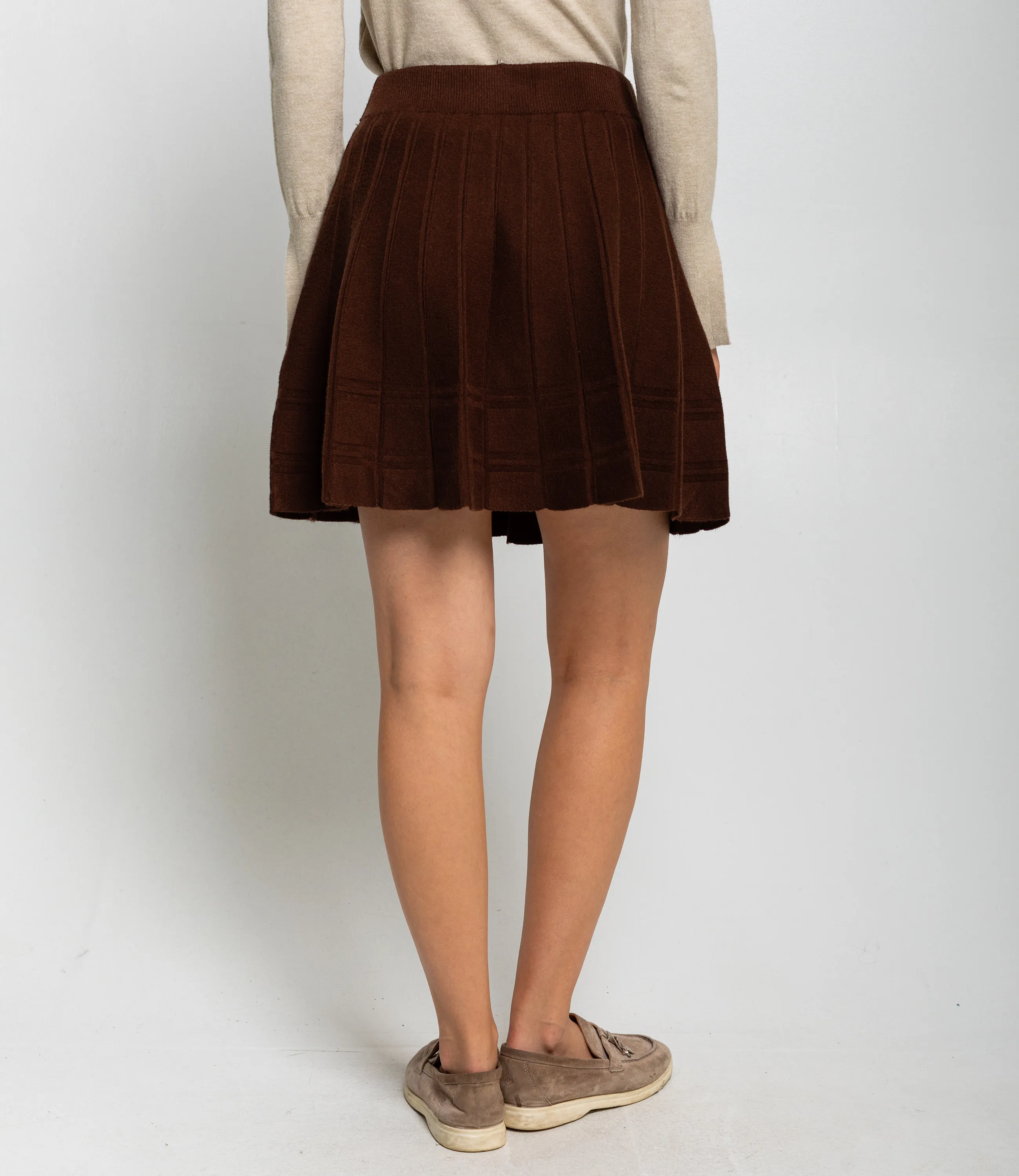 Юбка #КТ88003, шоколадный - фото 4