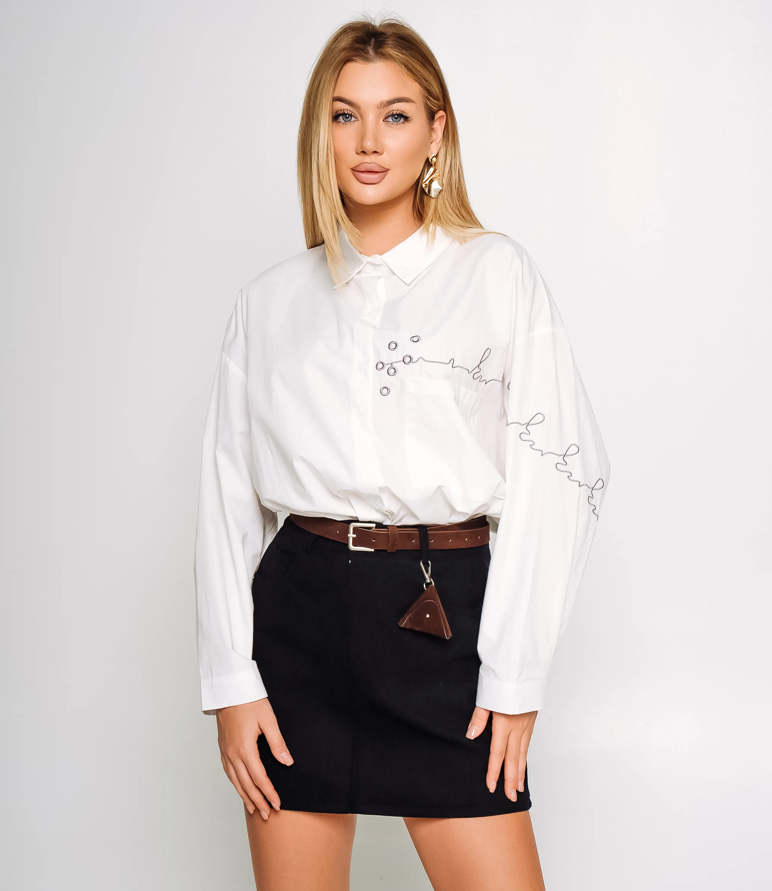 Юбка #КТ3566, чёрный - фото 1