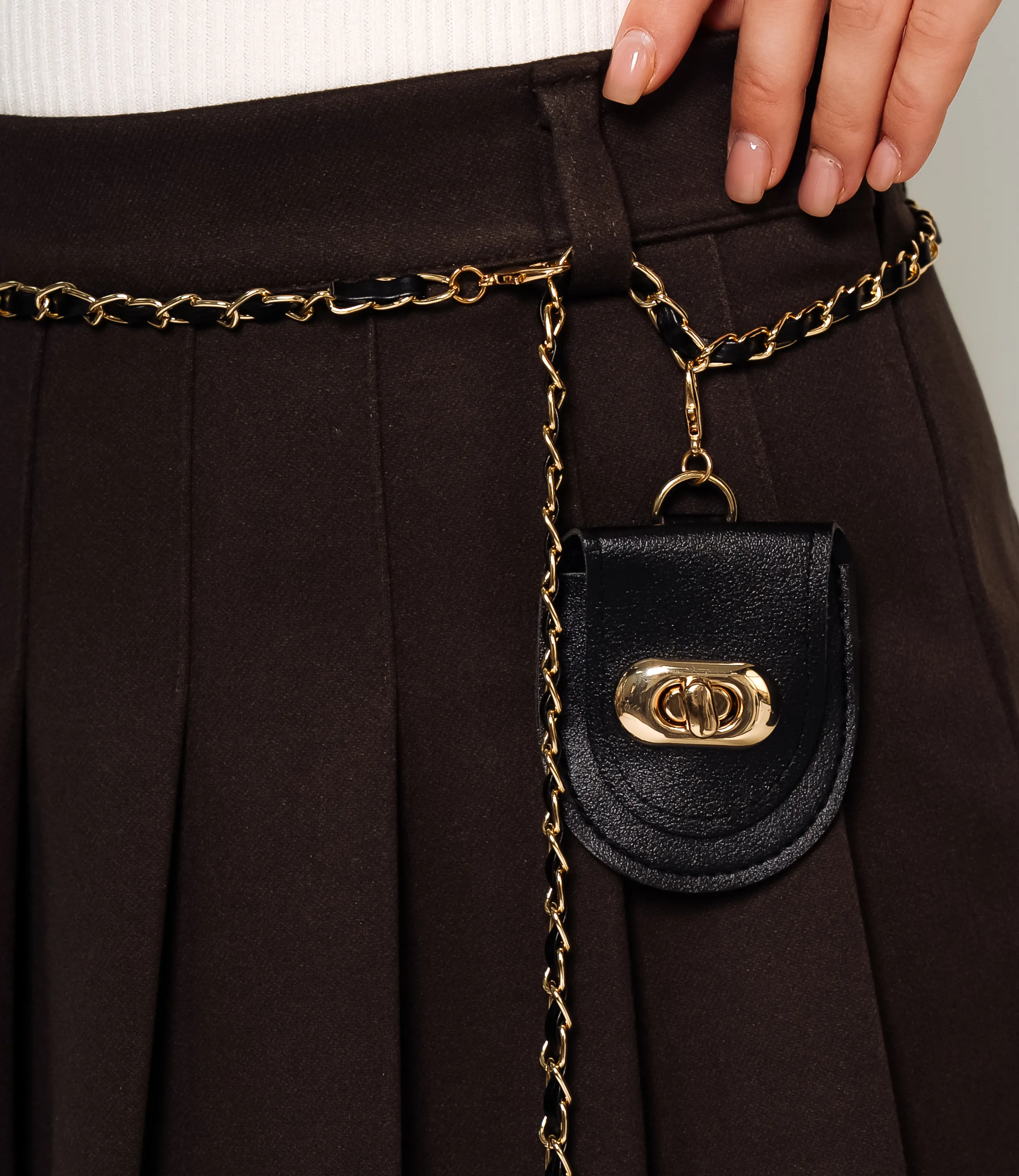 Юбка #КТ1802 (2), тёмно-коричневый - фото 5