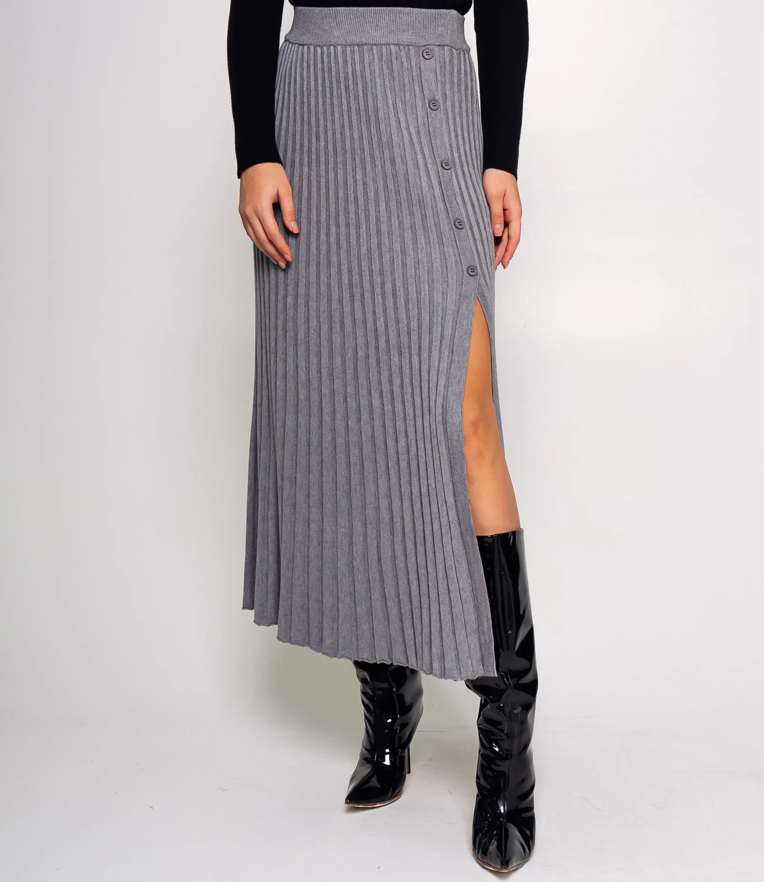 Юбка #КТ919 (5), серый - фото 2