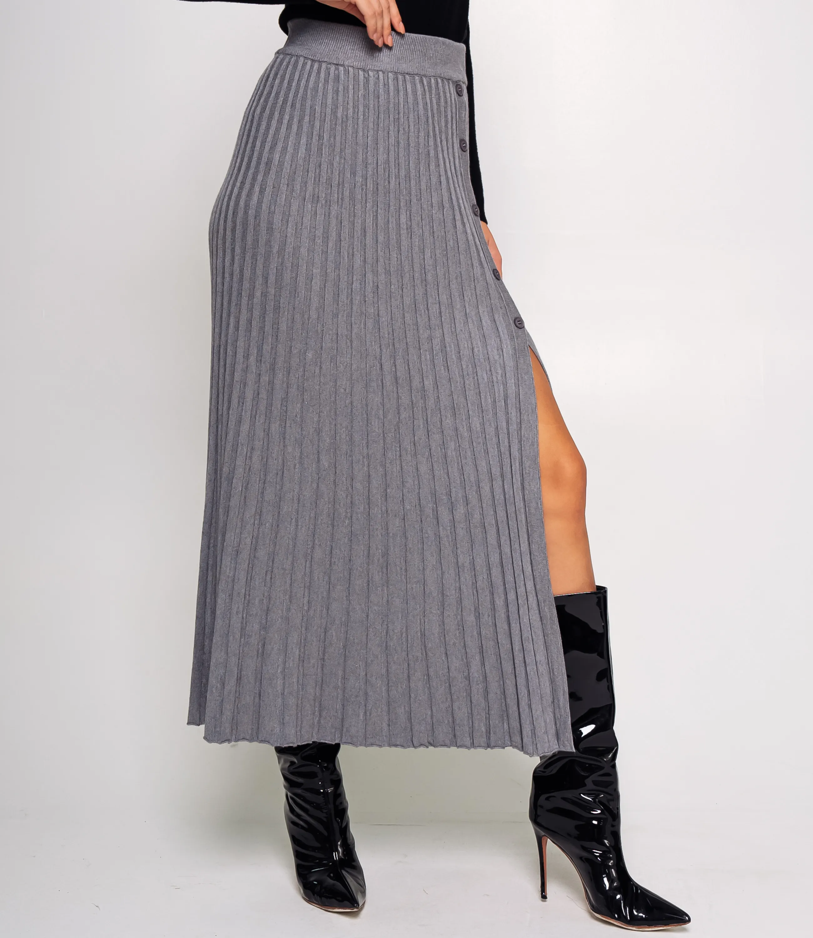 Юбка #КТ919 (5), серый - фото 3