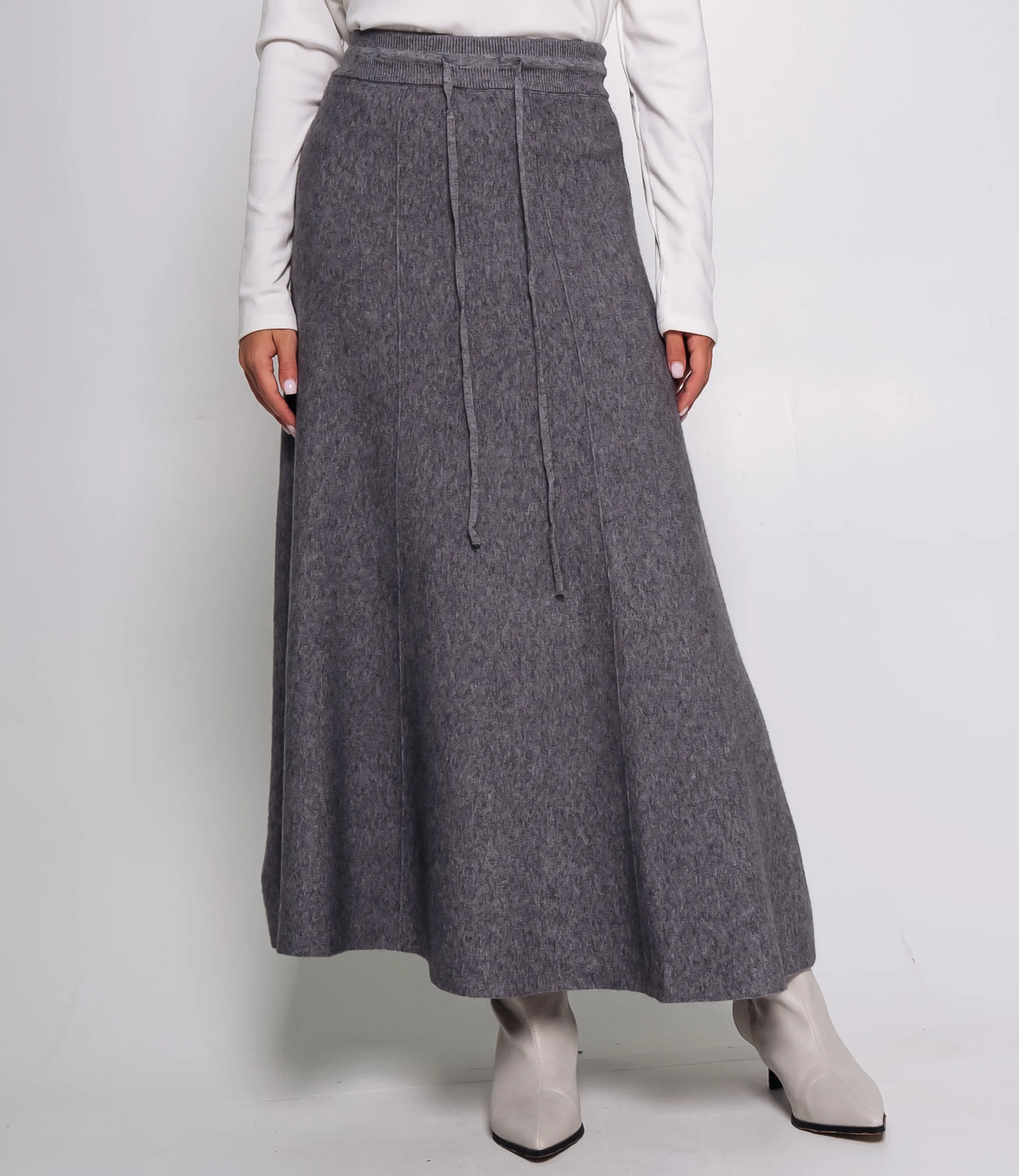 Юбка #КТ6071, серый - фото 2