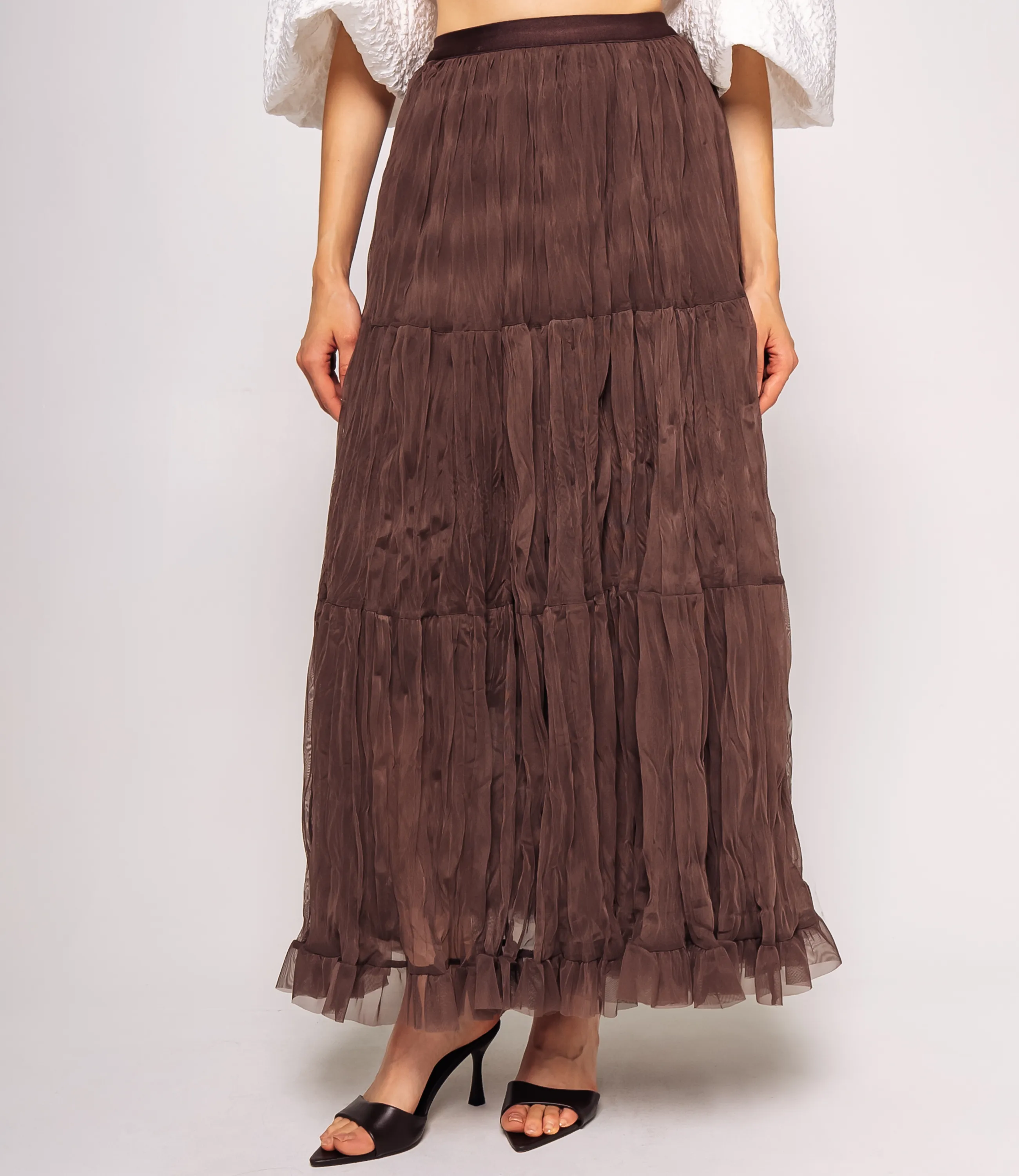 Юбка #КТ915 (4), шоколадный - фото 2