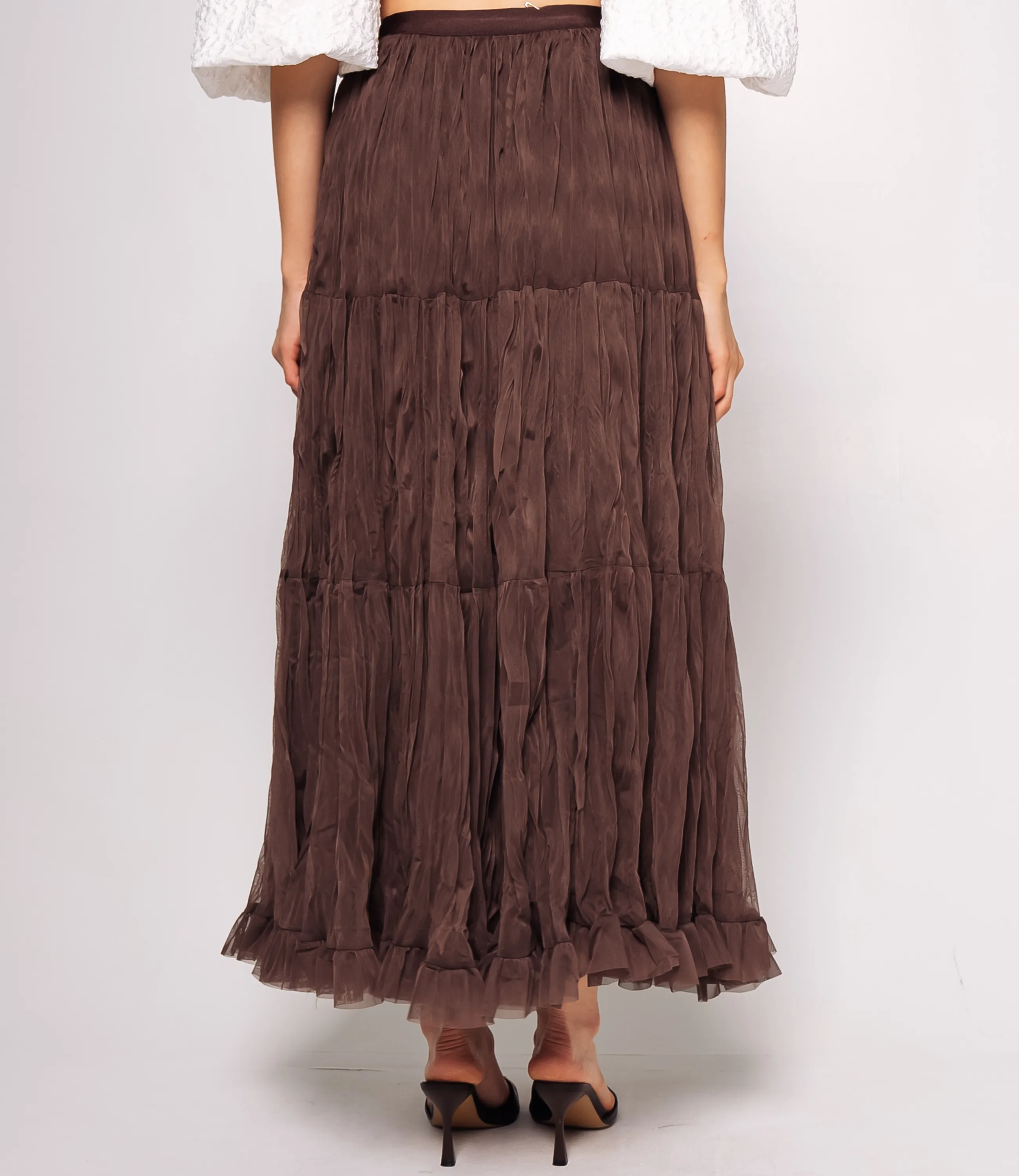 Юбка #КТ915 (4), шоколадный - фото 4