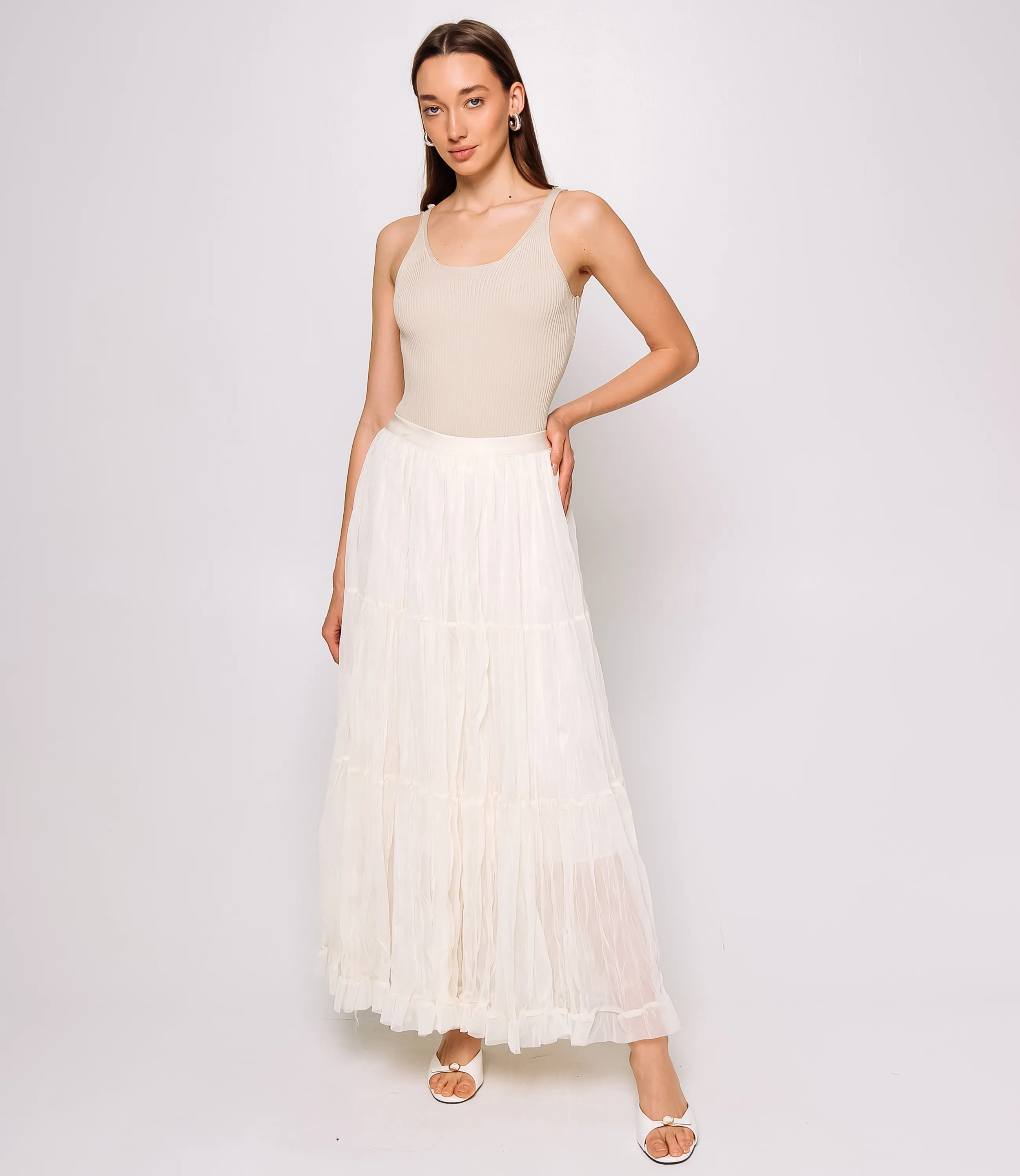 Юбка #КТ915 (4), кремовый - фото 1