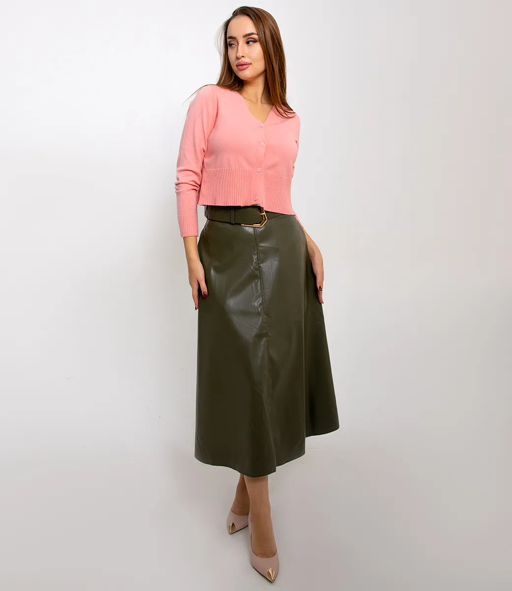 Юбка #КТ7109 (1), хаки