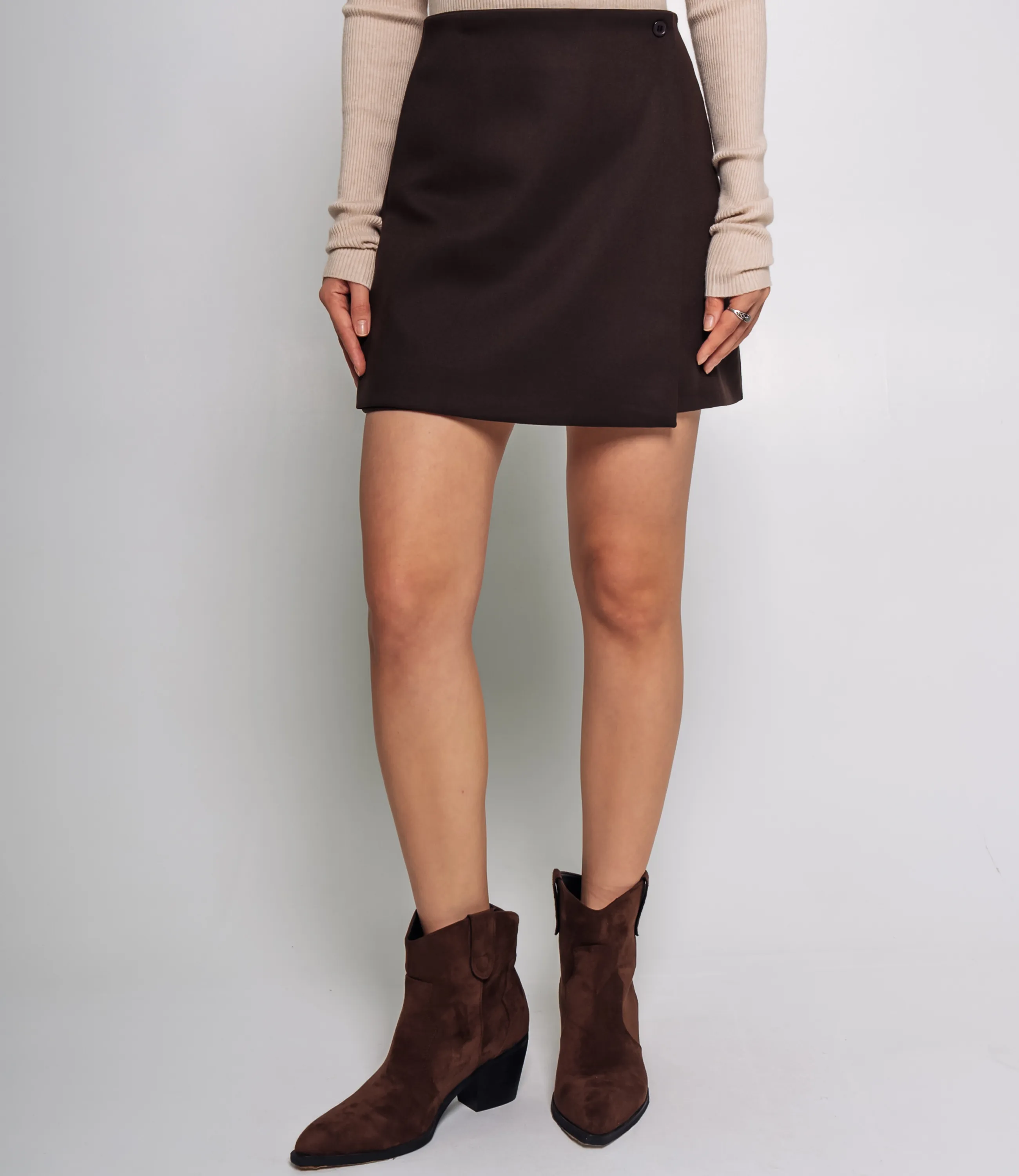 Юбка #КТ8662 (1), шоколадный - фото 2
