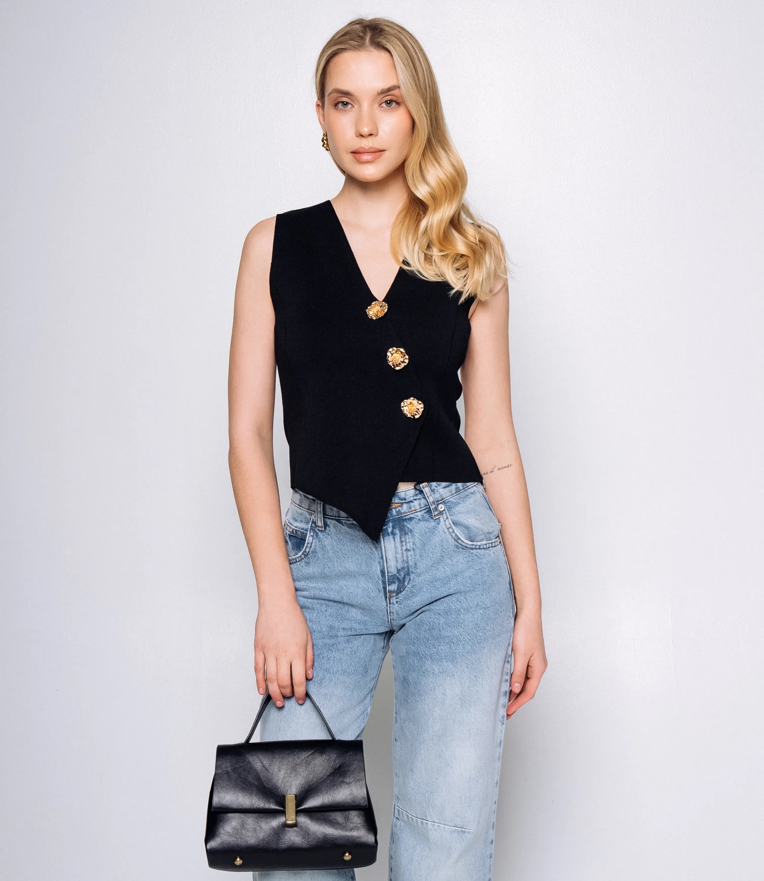 Жилет #КТ5038, чёрный - фото 1