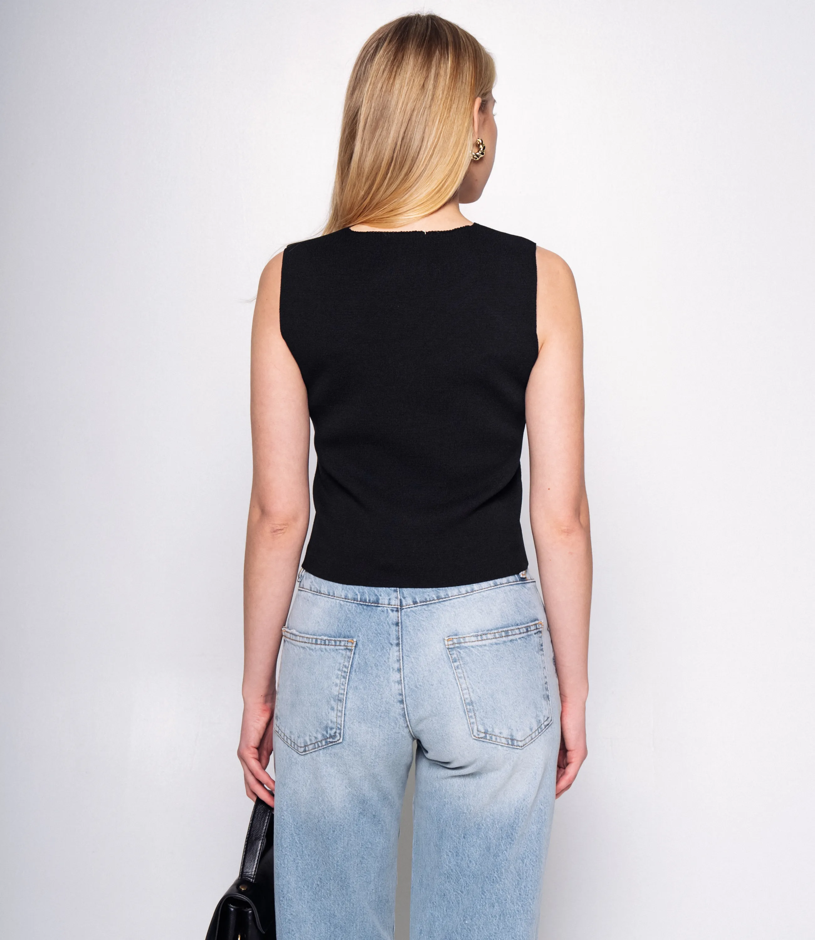 Жилет #КТ5038, чёрный - фото 3