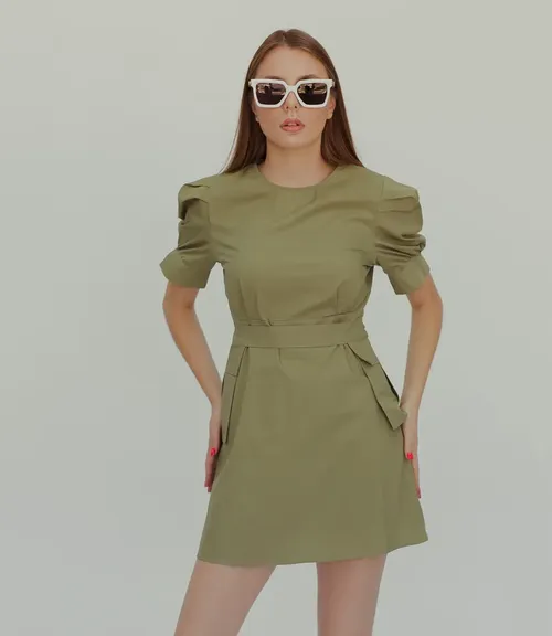 Платье #8816*, хаки - фото 1