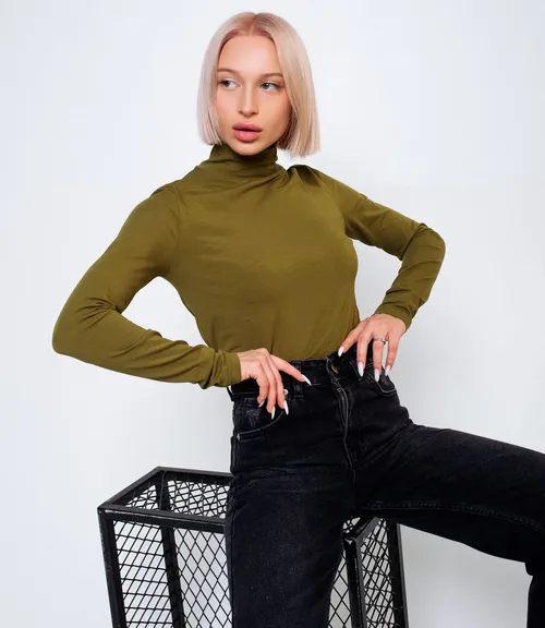 Водолазка #1А2101, хаки - фото 1