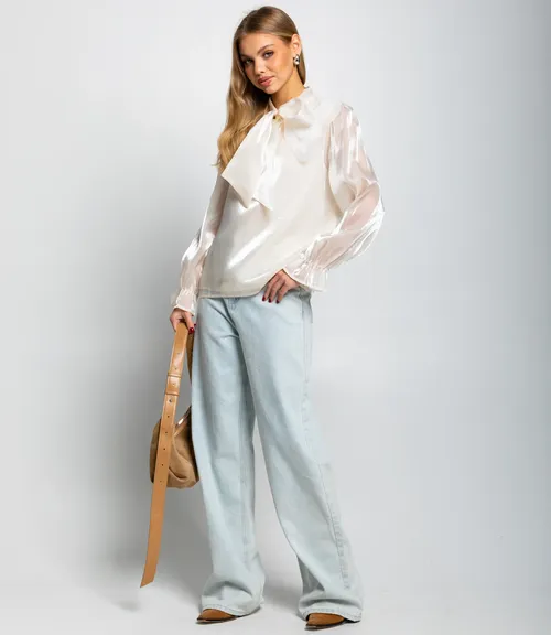 Блуза #КТ977 (2), кремовый