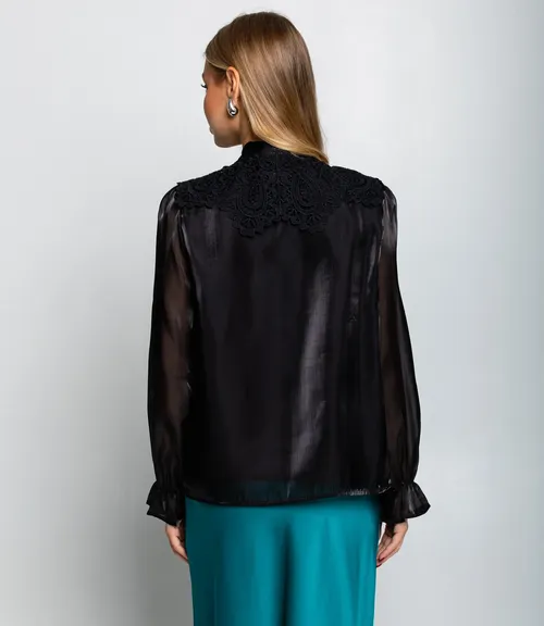 Блуза #КТ966 (1), чёрный