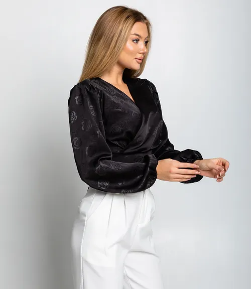 Блуза #КТ5138, чёрный