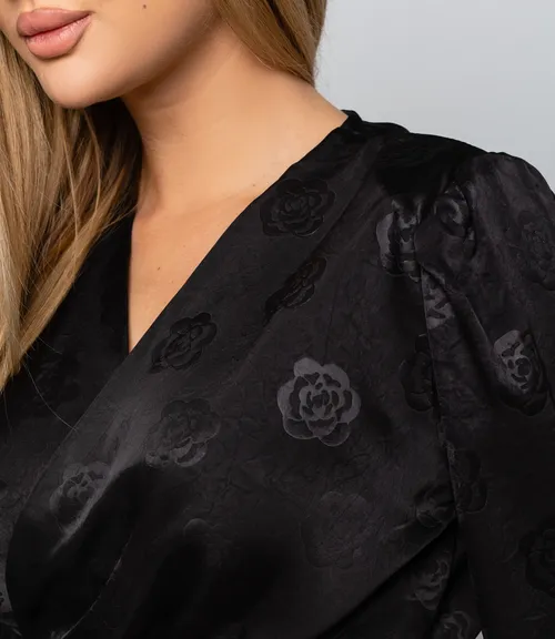 Блуза #КТ5138, чёрный