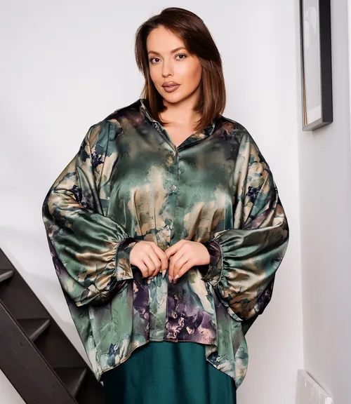 Блуза #КТ1936 (2)-4, зелёный