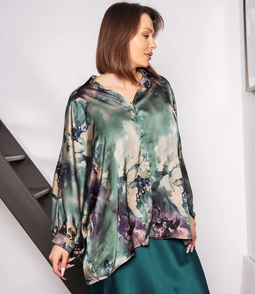 Блуза #КТ1936 (2)-4, зелёный