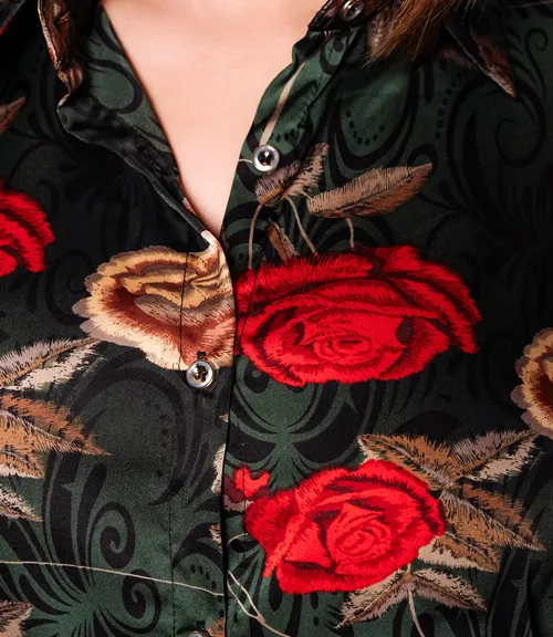 Блуза #КТ1936 (2)-8, зелёный