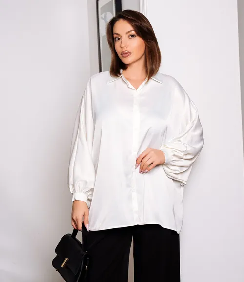 Блуза #КТ3388 (1), молочный