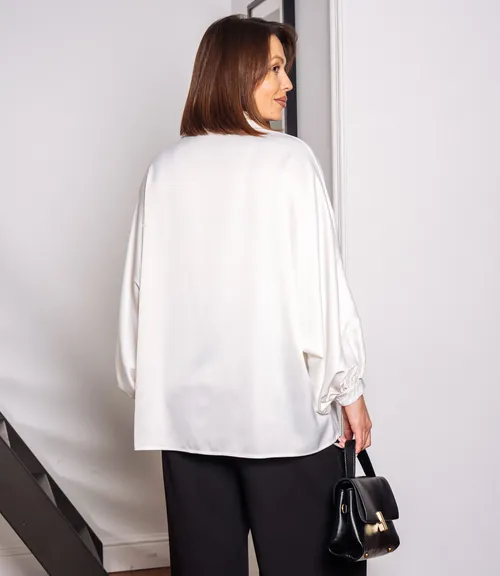 Блуза #КТ3388 (1), молочный