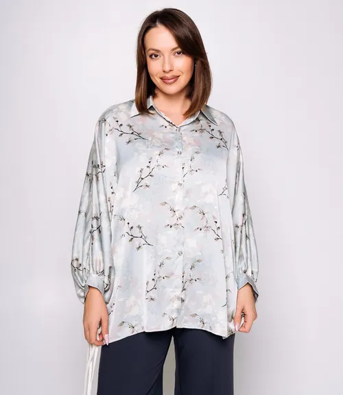 Блуза #КТ1936 (2)-3, светло-голубой