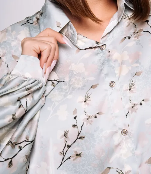 Блуза #КТ1936 (2)-3, светло-голубой