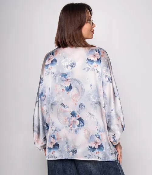 Блуза #КТ1936 (2)-1, голубой, синий