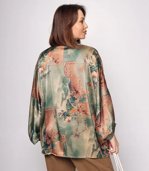 Блуза #КТ1936 (2)-2, зелёный