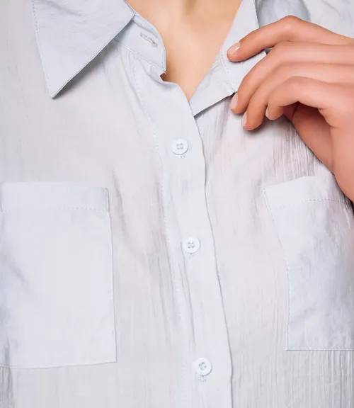 Рубашка #КТ807 (5), серо-голубой