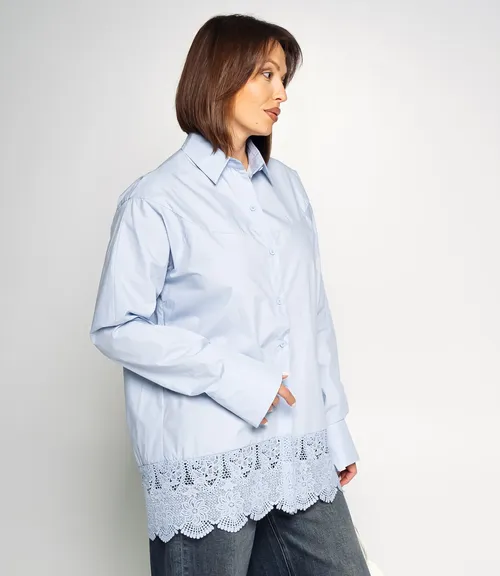 Рубашка #КТ6808 (2), голубой