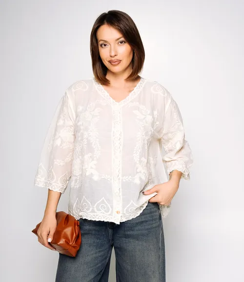 Блуза #КТ34 (5), светло-бежевый 