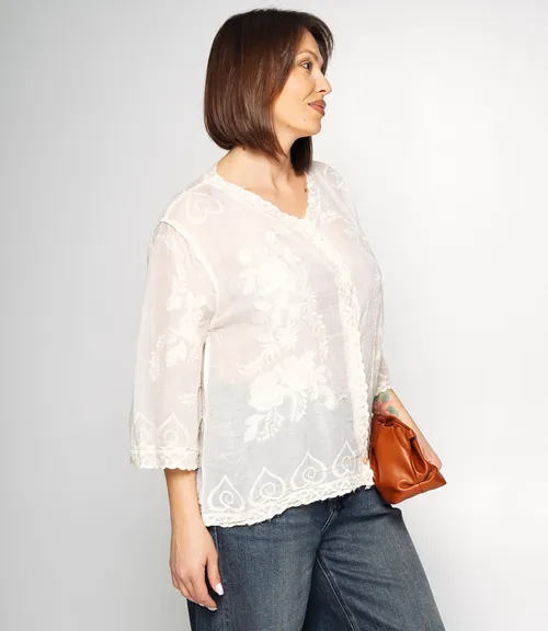 Блуза #КТ34 (5), светло-бежевый 