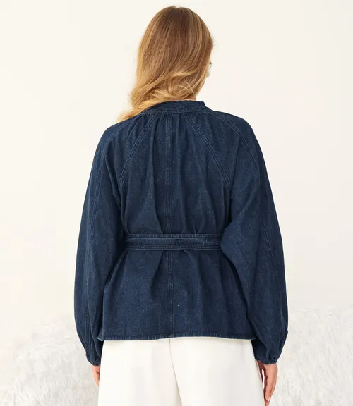 Блуза #КТ80303, синий