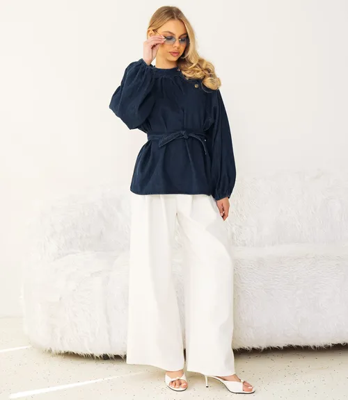 Блуза #КТ80303, синий