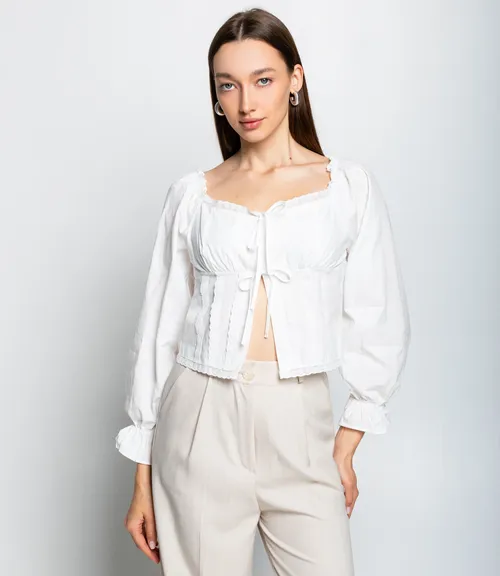 Блуза #КТ8108 (1), белый