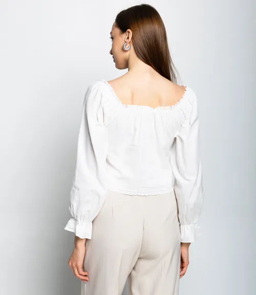 Блуза #КТ8108 (1), белый