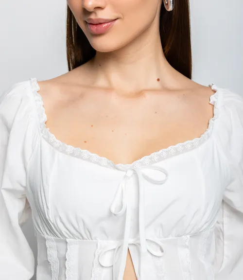 Блуза #КТ8108 (1), белый