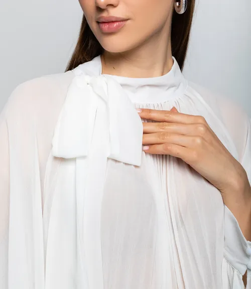 Блуза #КТ855, белый