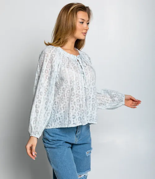 Блуза #КТ197 (1), ментоловый