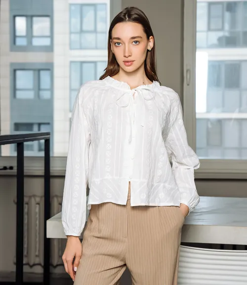 Блуза #КТ5863 (1), белый