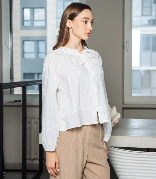 Блуза #КТ5863 (1), белый