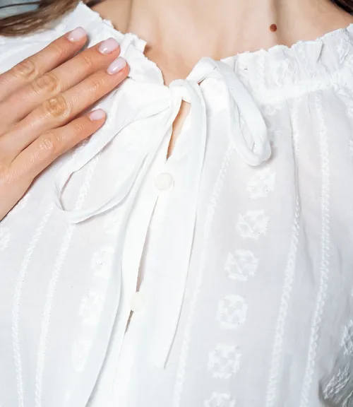 Блуза #КТ5863 (1), белый