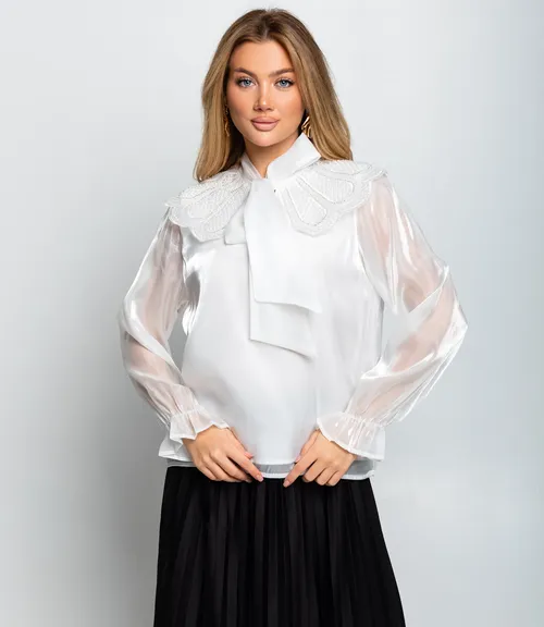 Блуза #КТ971, белый