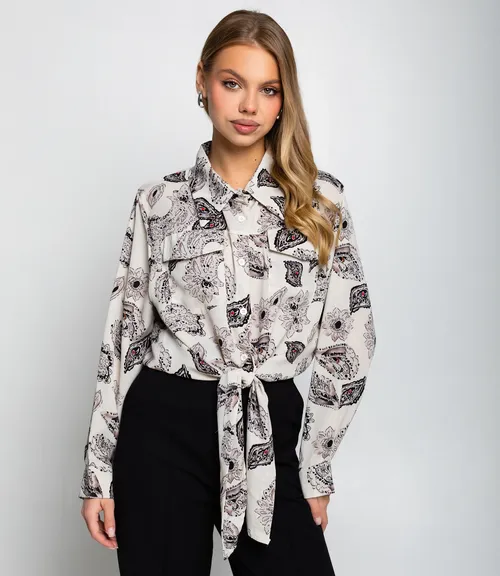 Блуза #КТ2580 (1), молочный