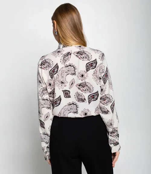 Блуза #КТ2580 (1), молочный