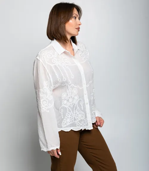 Блуза #КТ301 (19), белый