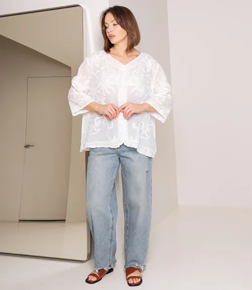 Блуза #КТ805 (10), белый