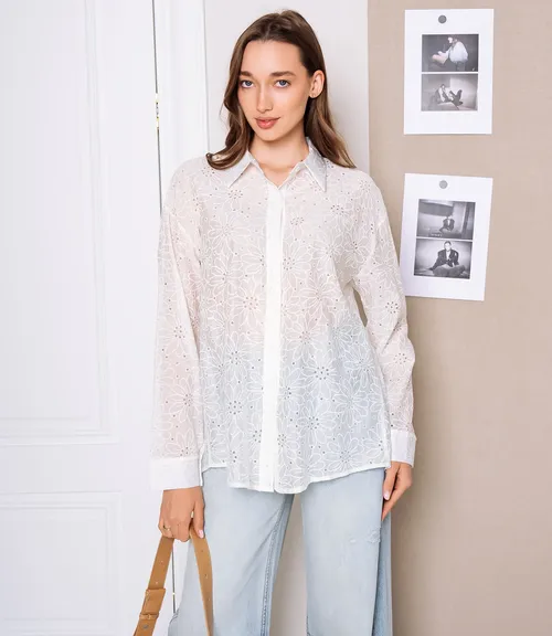 Рубашка #КТ821 (11), кремовый