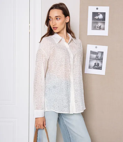 Рубашка #КТ821 (11), кремовый